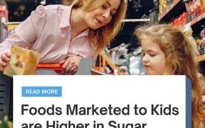 Children are targeted by big food pushing packaged foods high in sugar