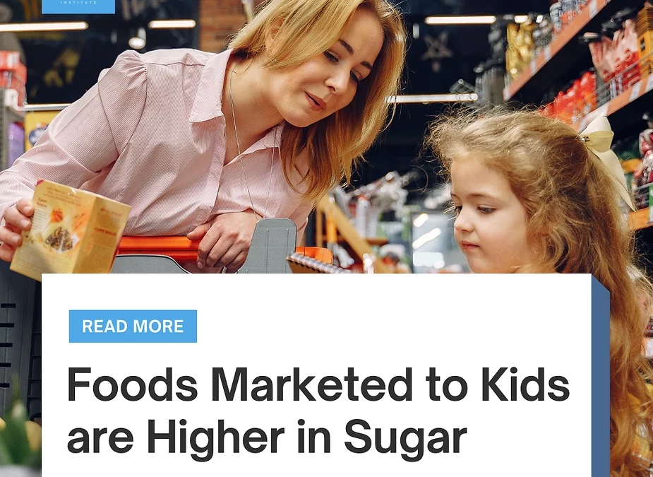 Children are targeted by big food pushing packaged foods high in sugar