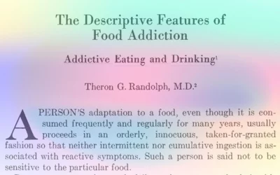 When was food addiction first identified?